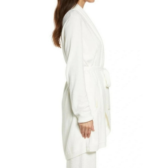 Barefoot Dreams Longline Shawl Collar Cardigan Pearl NEW - Picture 4 of 6